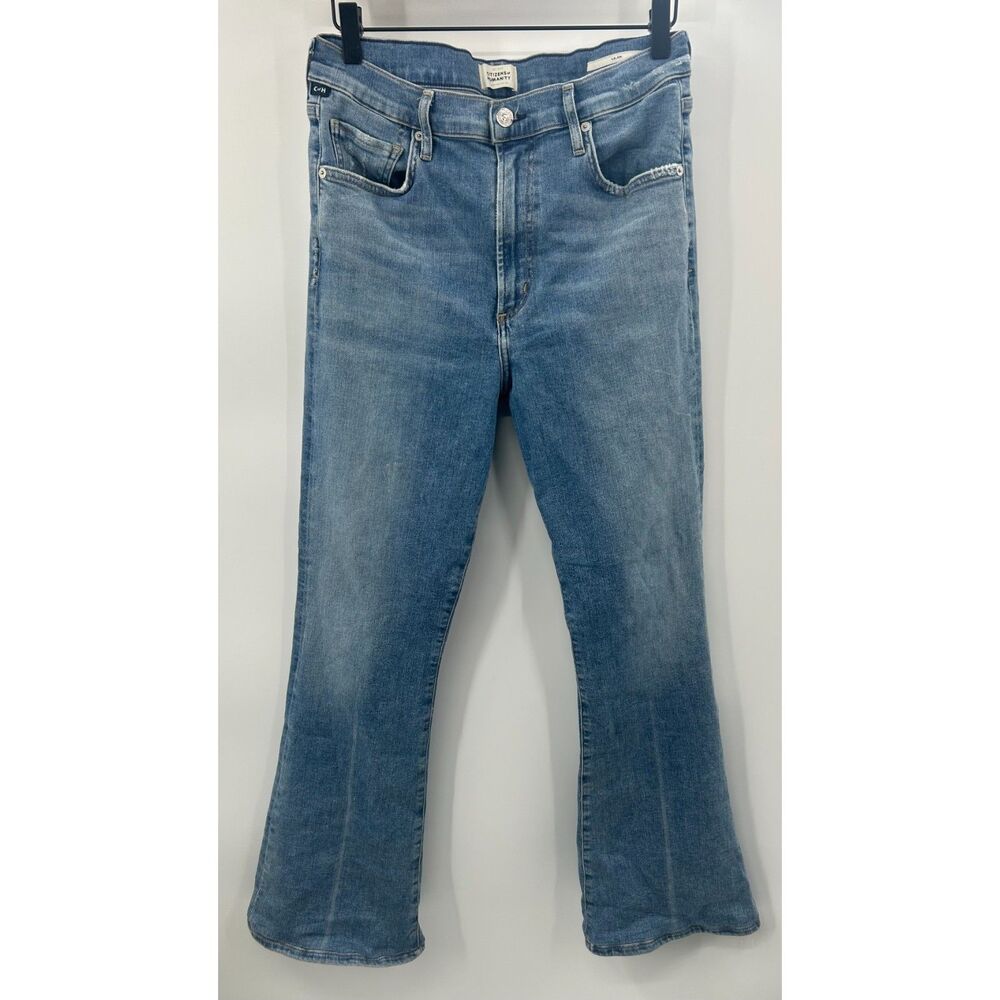 Citizens Of Humanity Lilah High Rise Flare Jeans Womens 31 Blue Stretch Denim